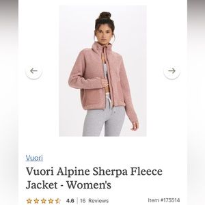 Vuori Sherpa Fleece Jacket - Women’s